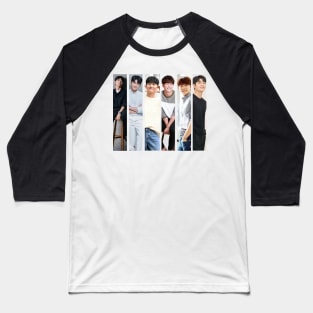 Kang Tae Oh vertical collage black and white Baseball T-Shirt